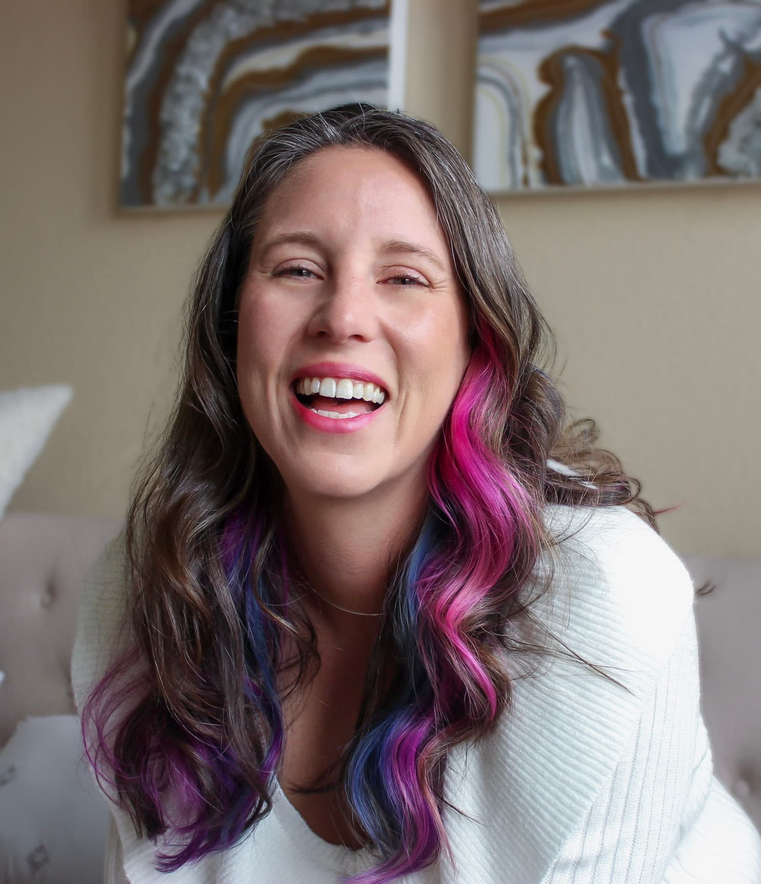 Sarah M. Murphy laughing